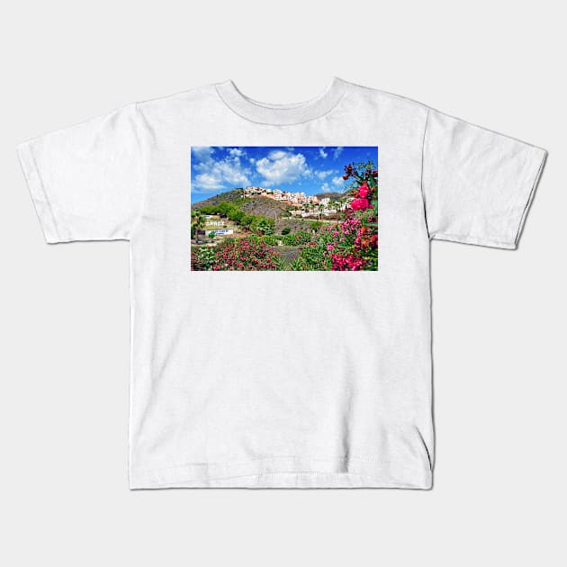 Torrox Costa Del Sol Andalusia Spain Kids T-Shirt by AndyEvansPhotos